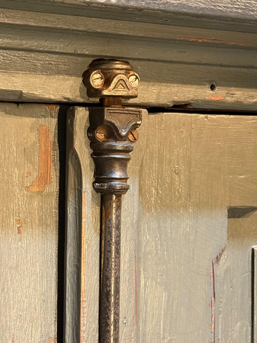 Antique painted shop cabinet 