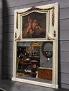 Antique painted trumeau 