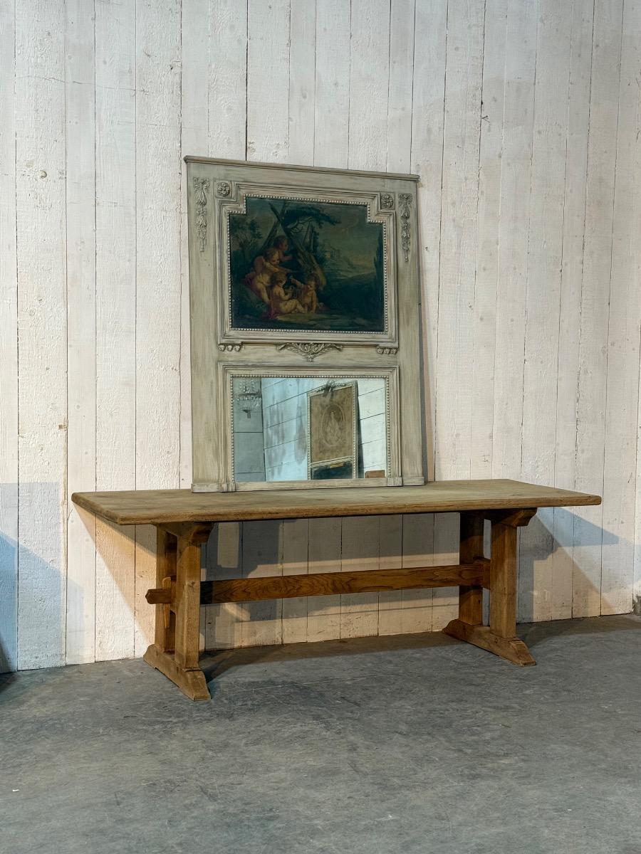 Antique painted trumeau 