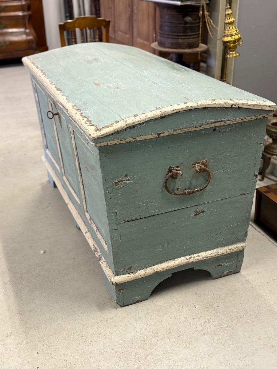 Antique painted trunk 