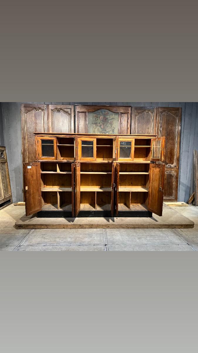 Antique school cabinet