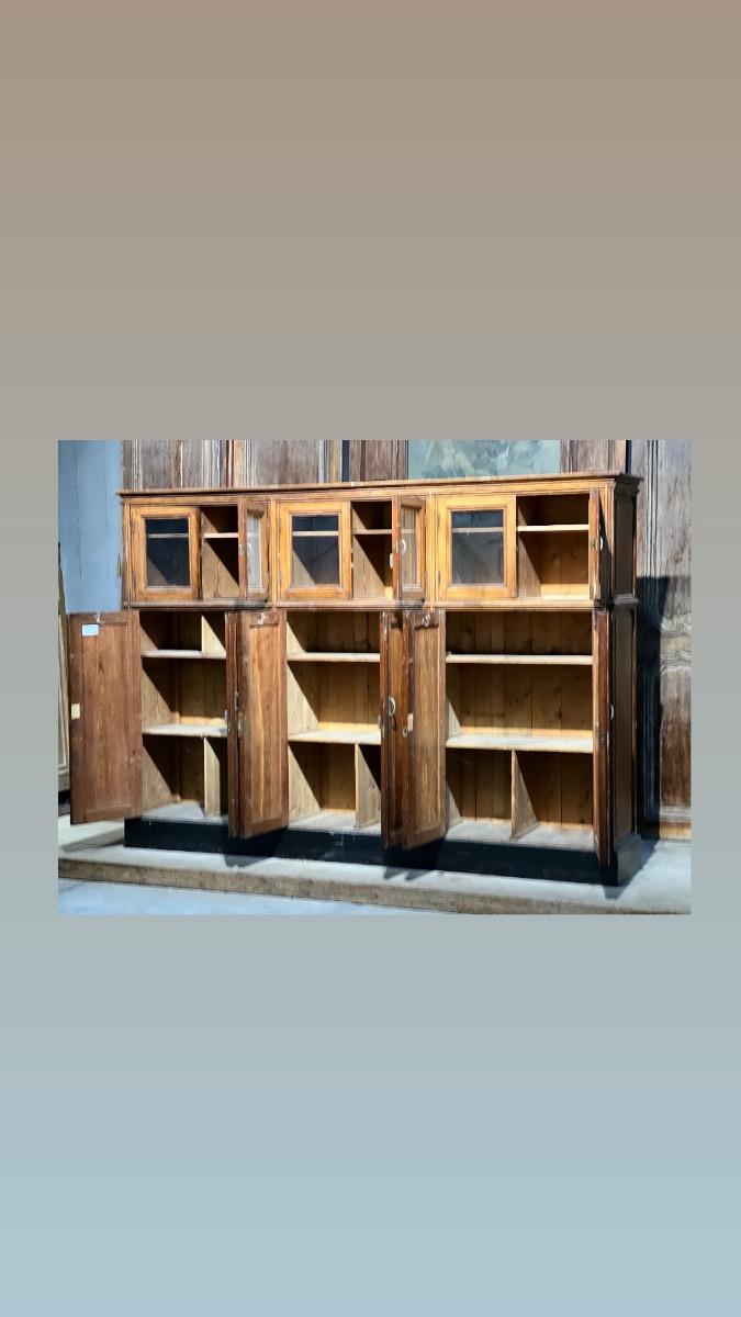 Antique school cabinet