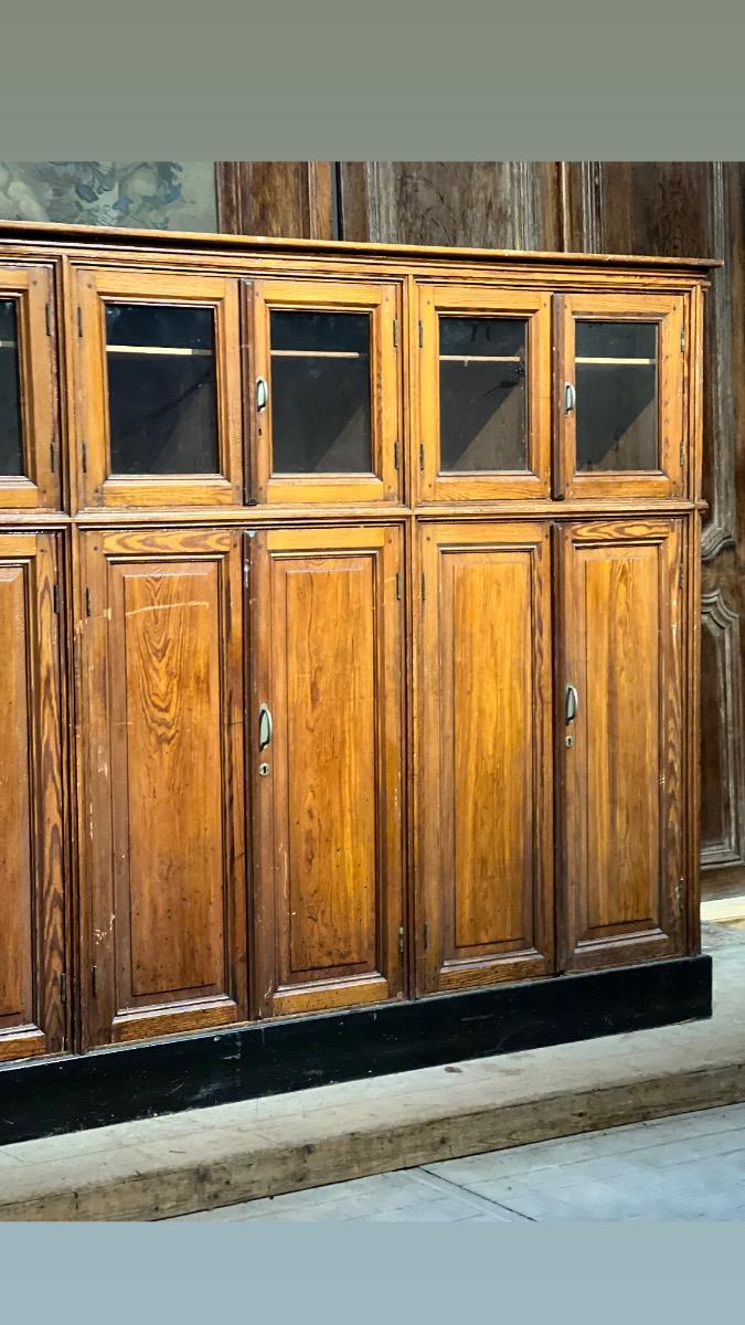 Antique school cabinet 