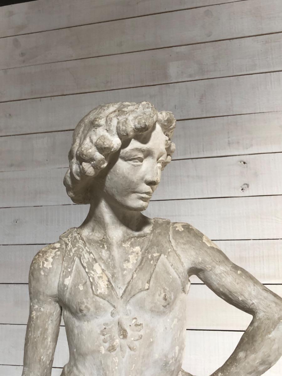 Antique statue in plaster 