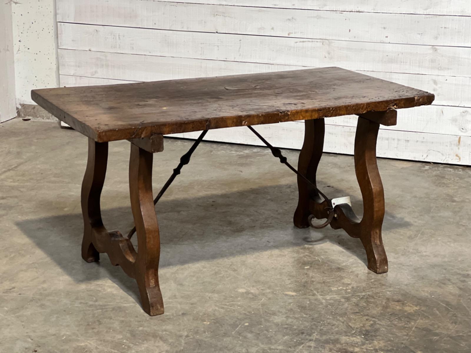 Antique walnut spanish table 