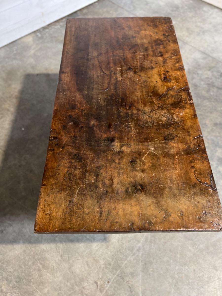 Antique walnut spanish table 