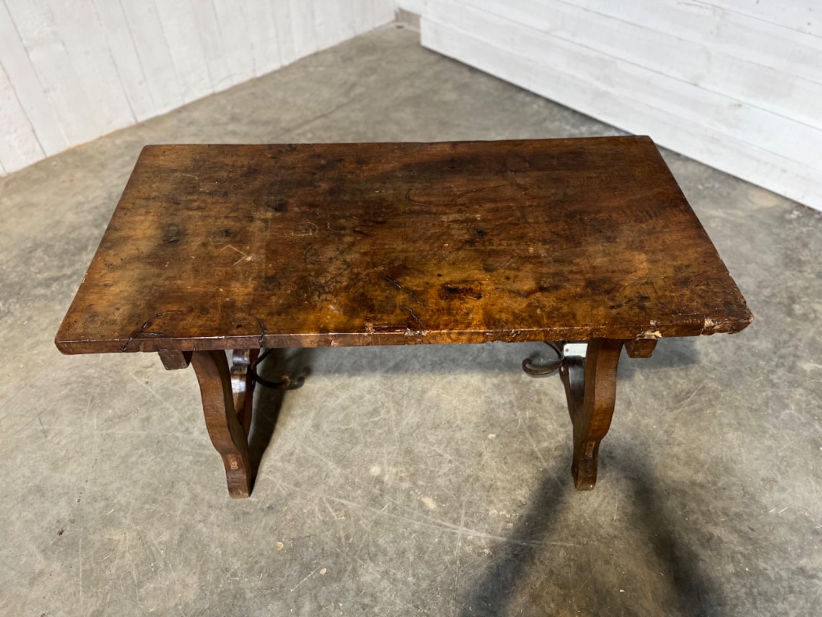Antique walnut spanish table 