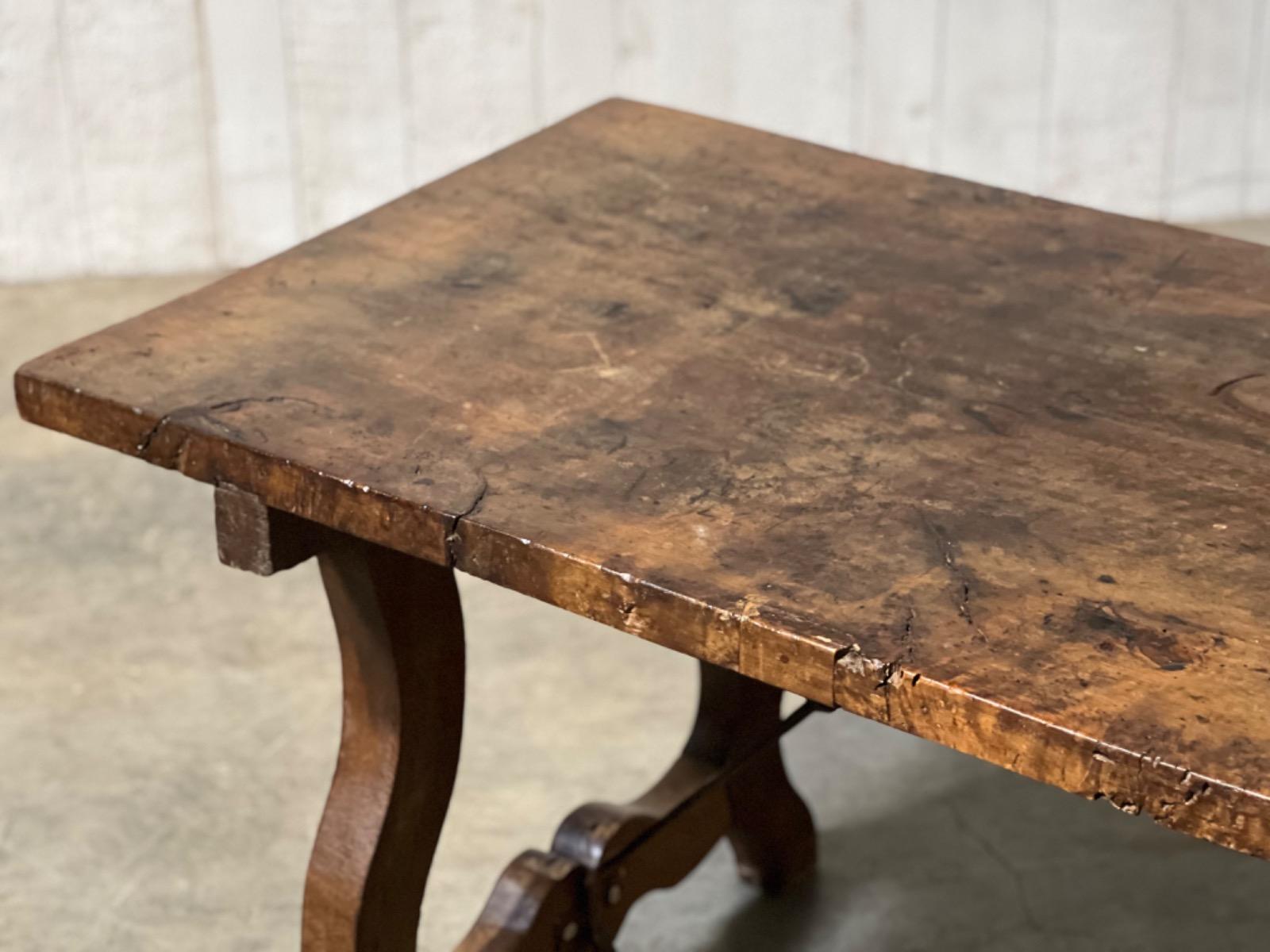 Antique walnut spanish table 