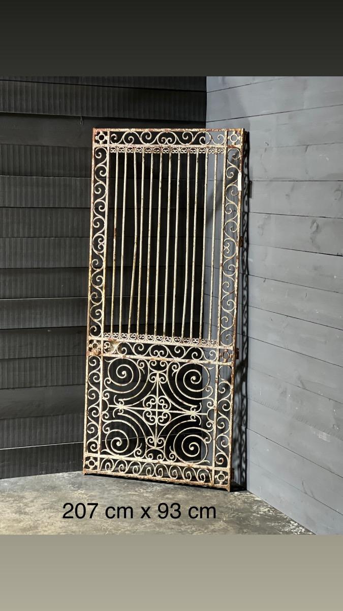 antique wrought iron door 