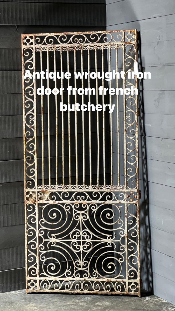 antique wrought iron door 