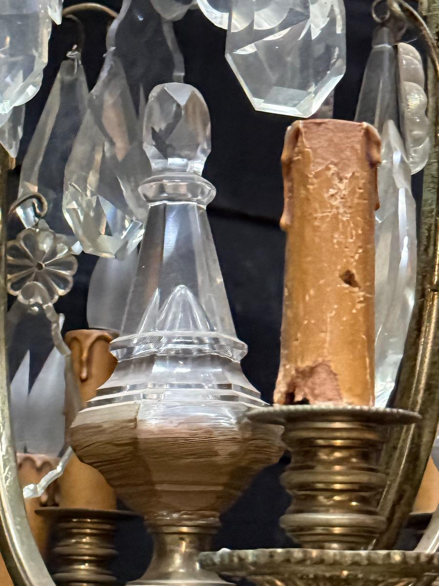 Antique crystal chandelier 