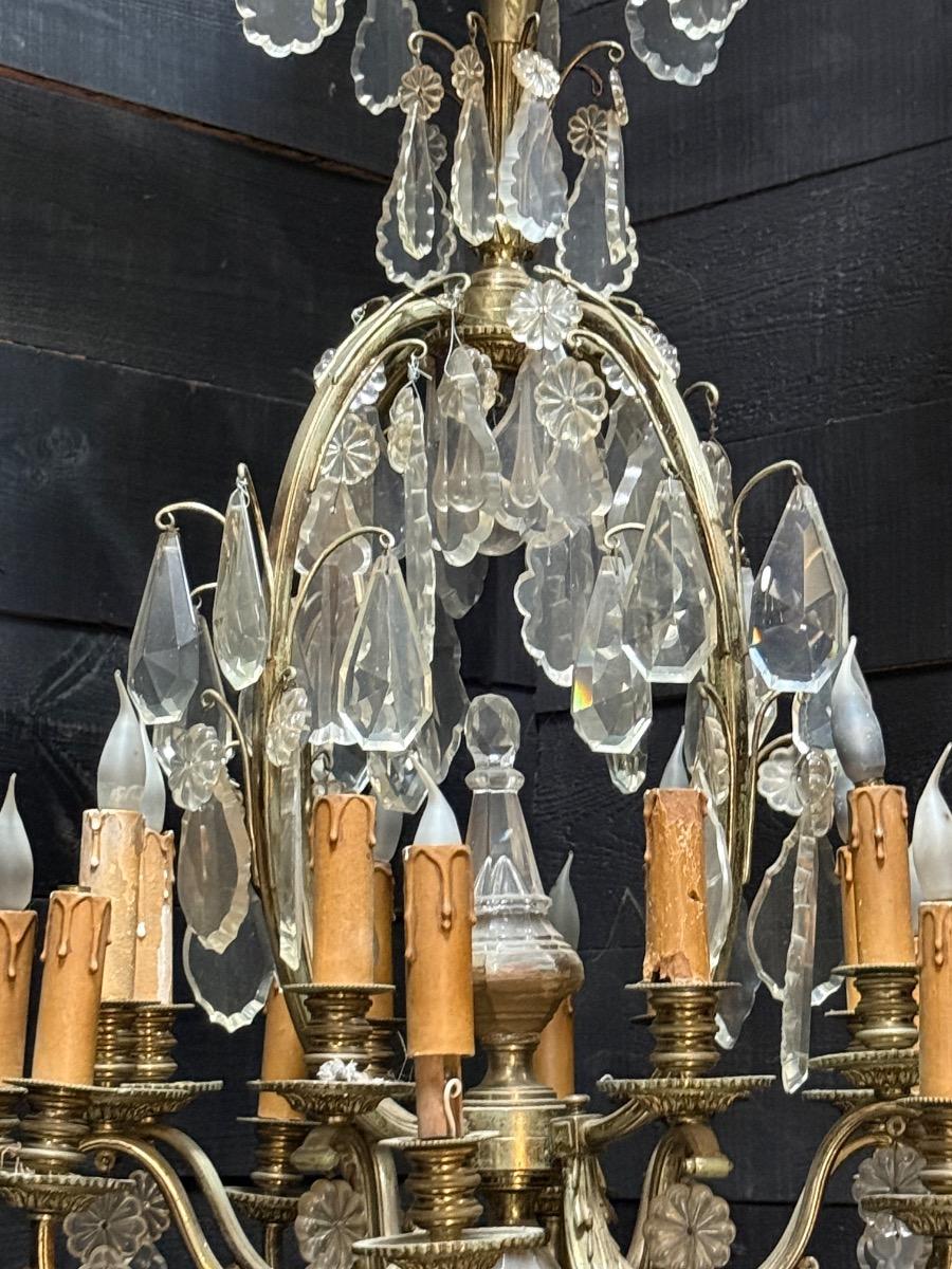 Antique crystal chandelier 