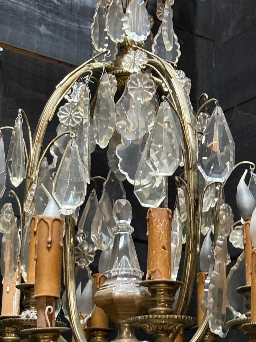 Antique crystal chandelier 