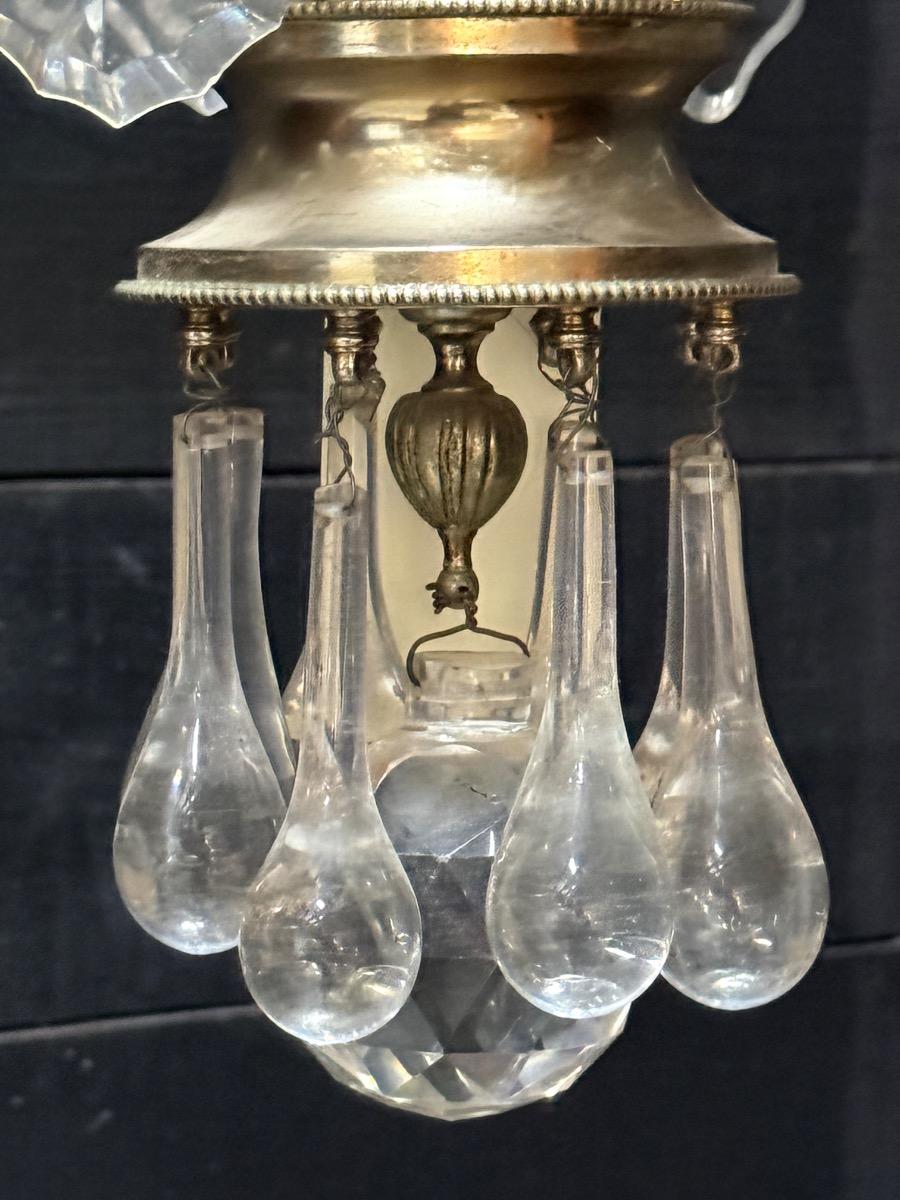 Antique crystal chandelier 