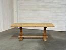 Antique oak trestle table