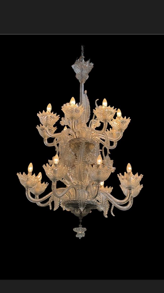 Big venitian glass chandelier