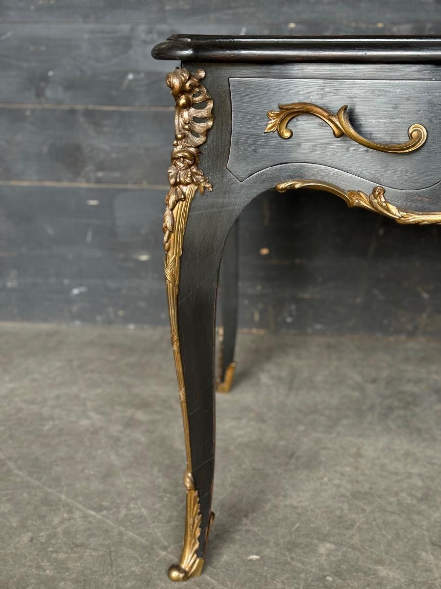Black painted desk