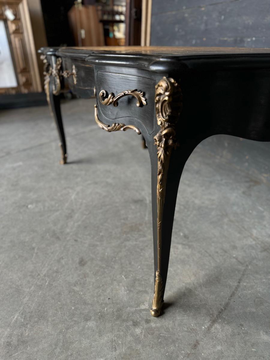 Black painted desk