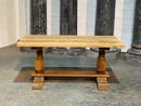 Bleached oak console or desk table 