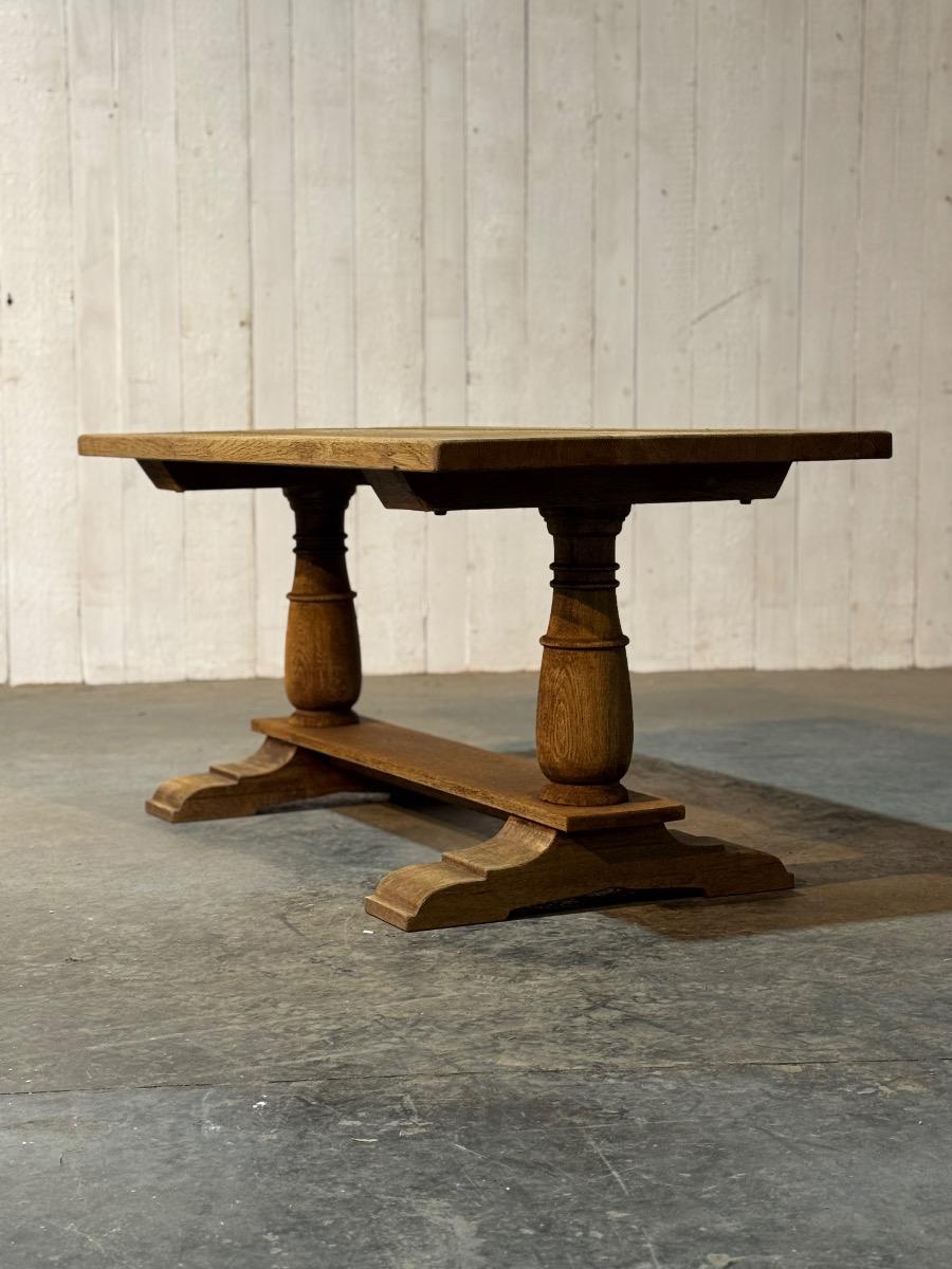 Bleached oak console or desk table 