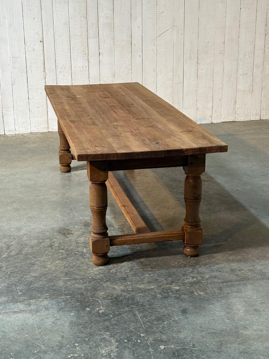 Bleached oak farmhouse table 