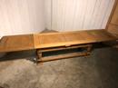 style Bleached oak renaissance consol table with two extensions