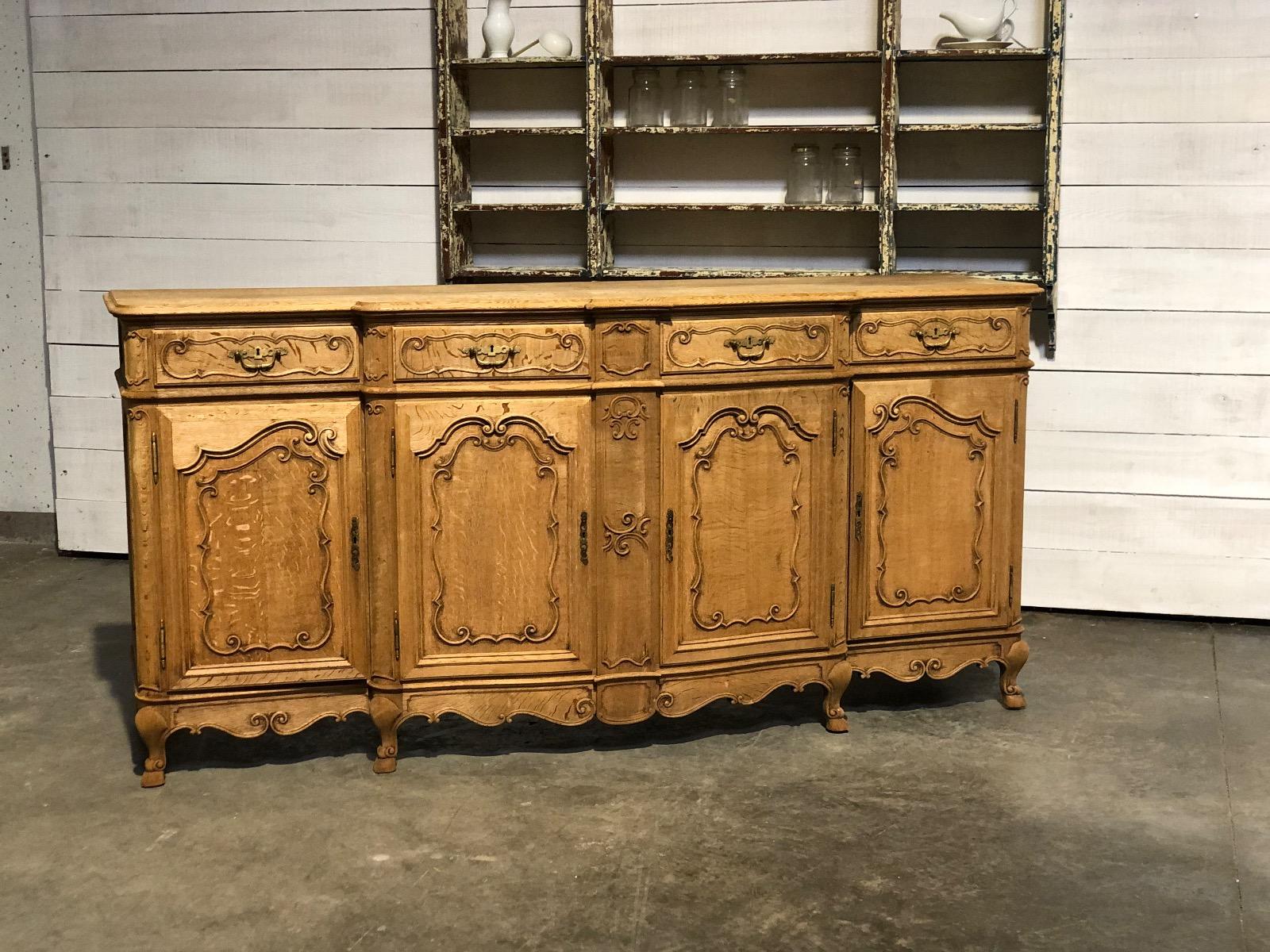 Bleached oak sideboard 