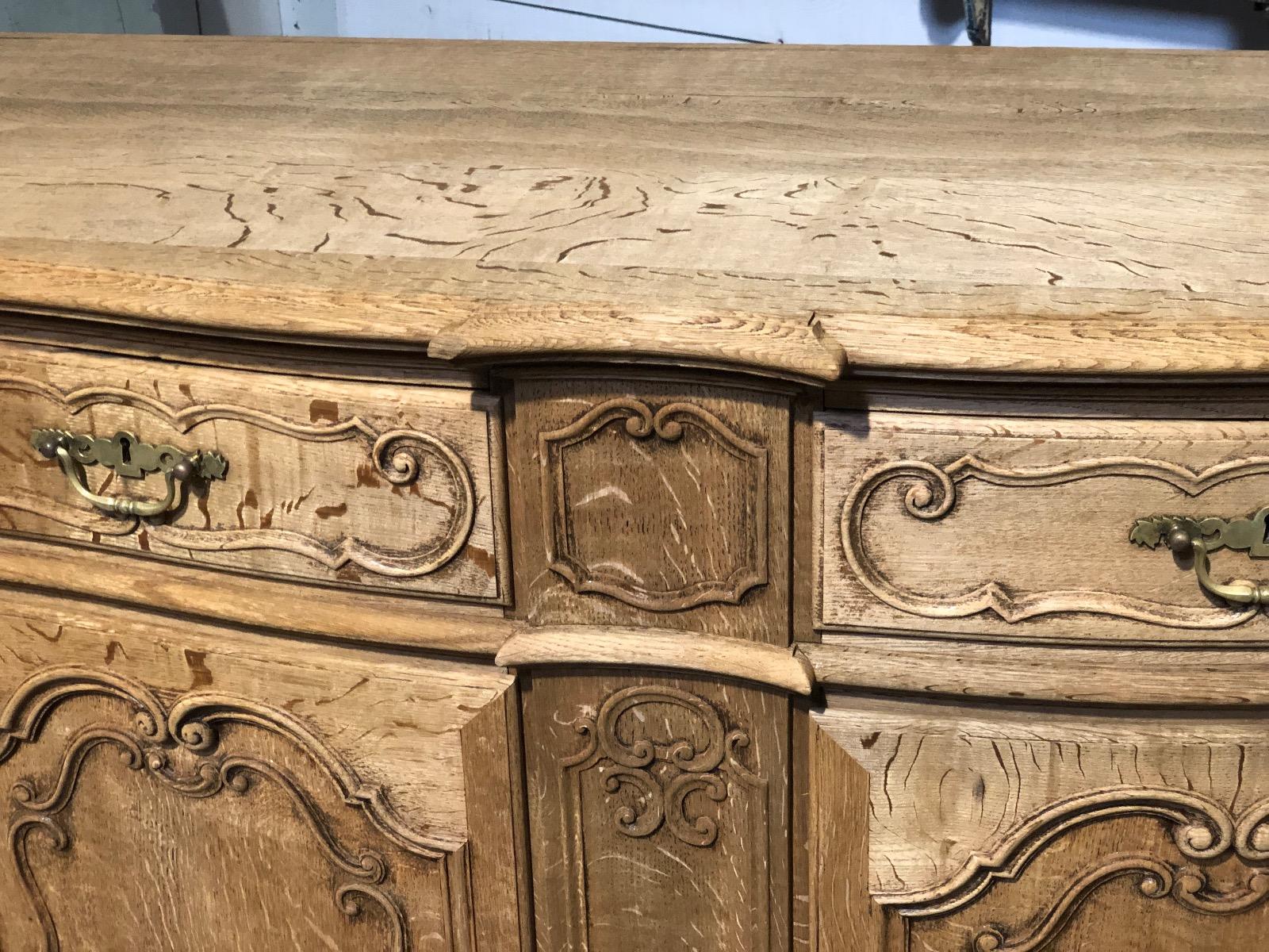 Bleached oak sideboard 