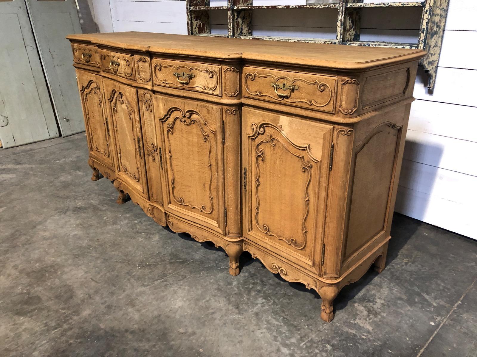 Bleached oak sideboard 