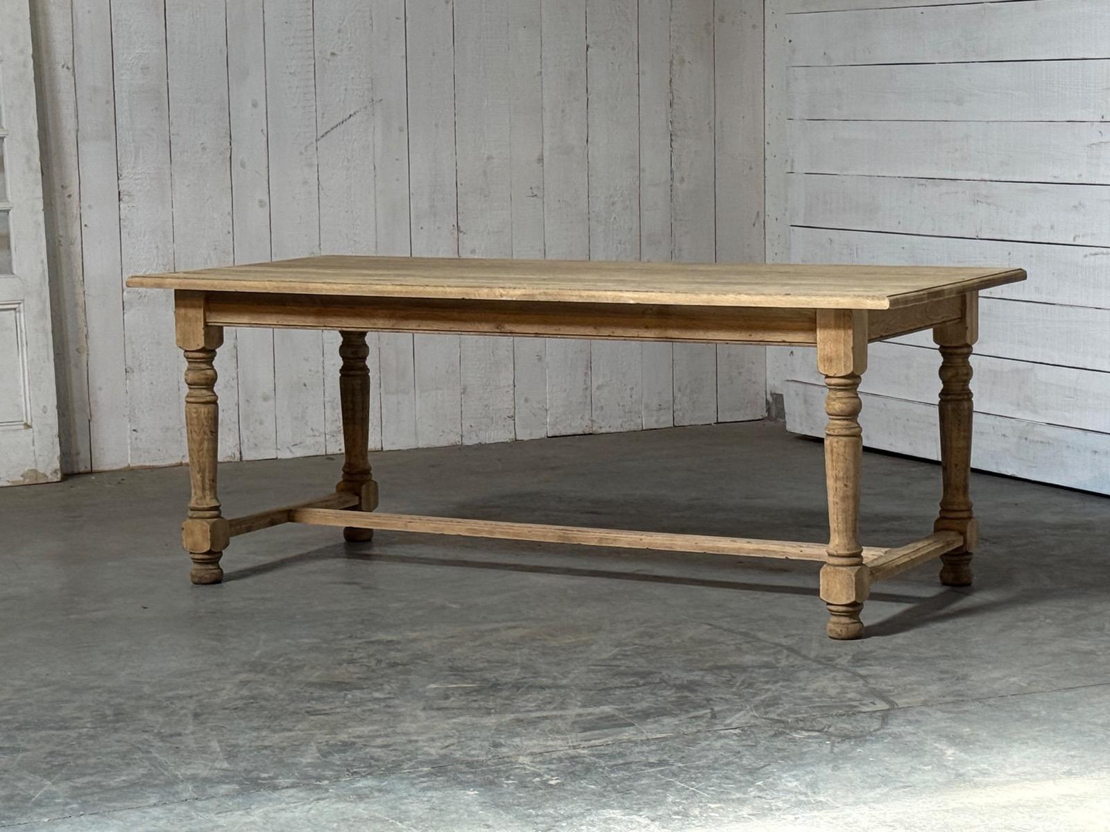 Bleached farmhouse table