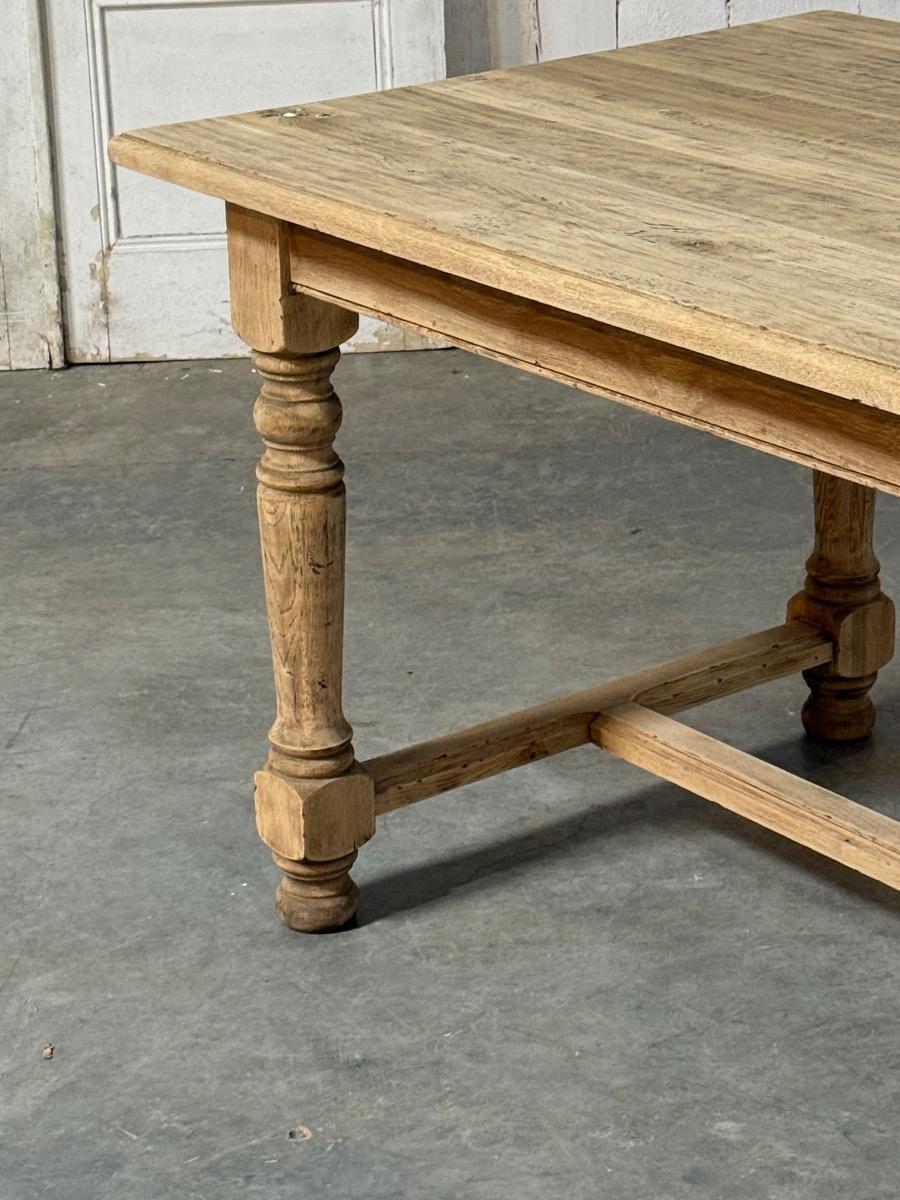 Bleached farmhouse table