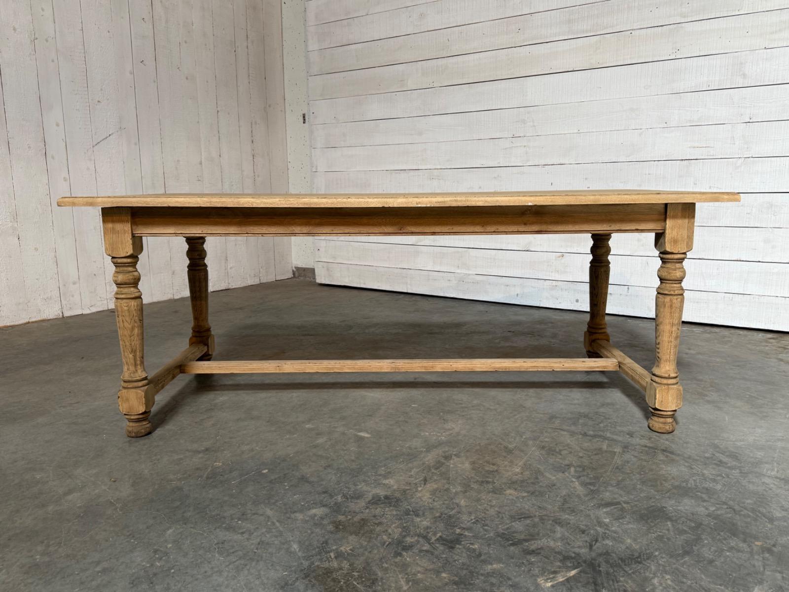 Bleached farmhouse table