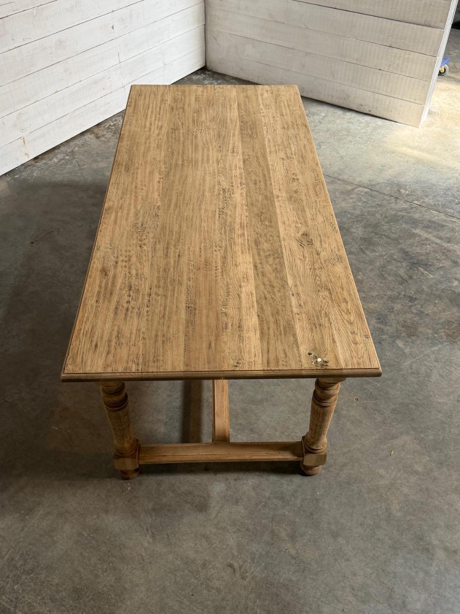 Bleached farmhouse table