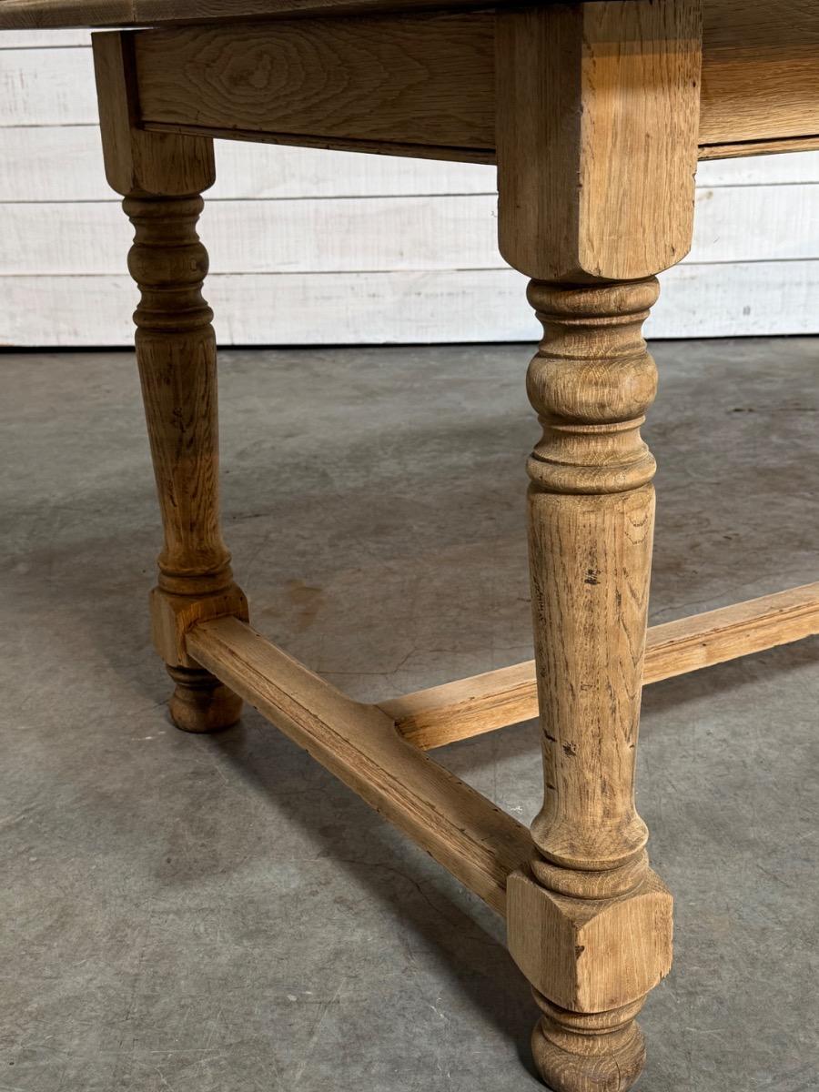 Bleached farmhouse table