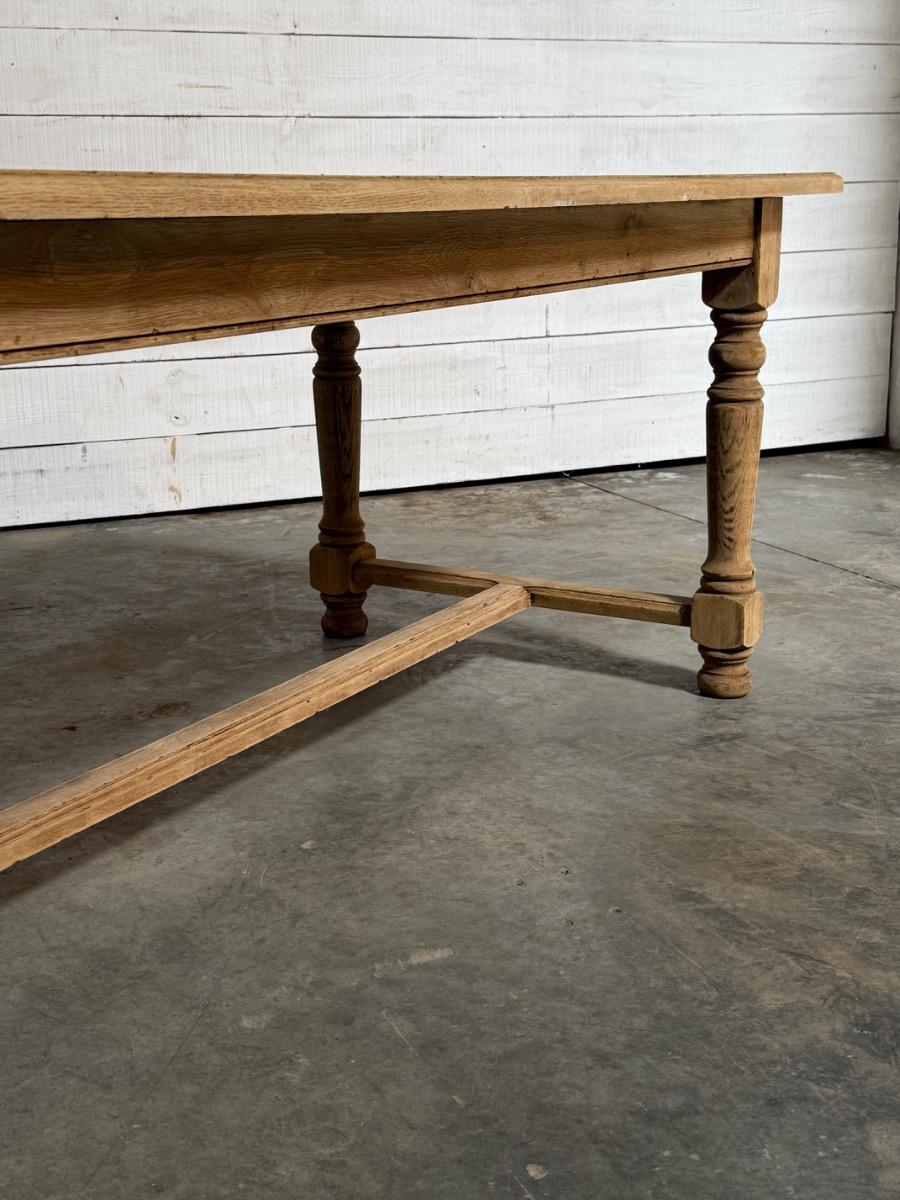 Bleached farmhouse table