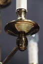 style Brass chandelier 1960
