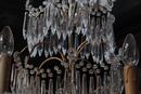 Cascading chandelier in crystal