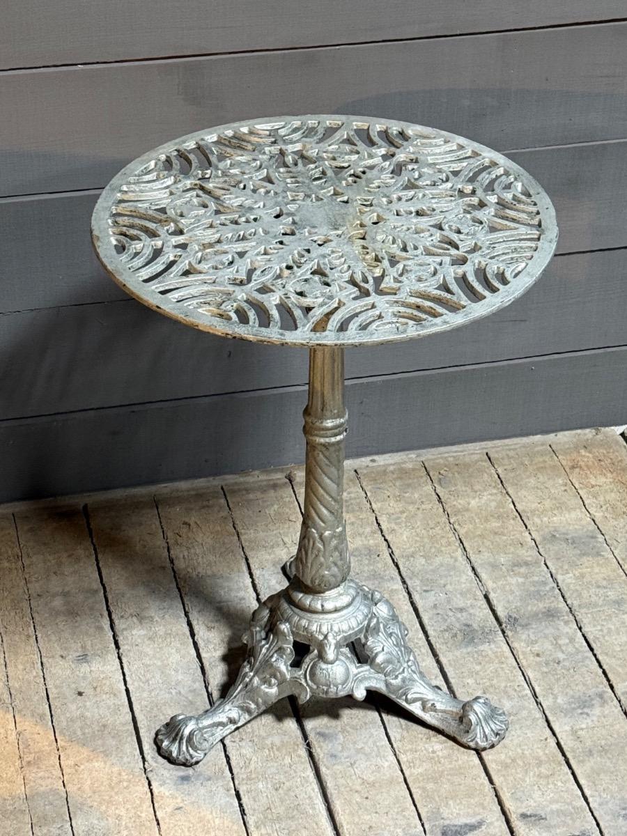 Cast iron bistro table 
