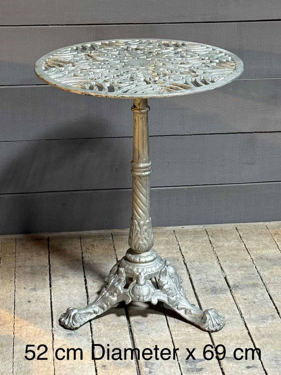 Cast iron bistro table 