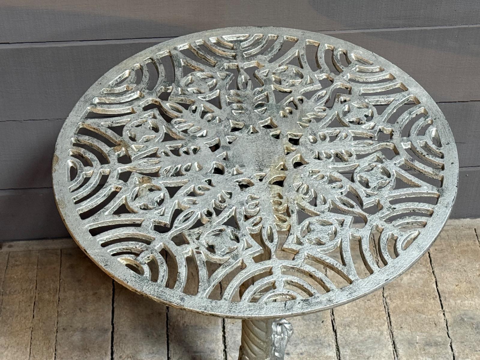 Cast iron bistro table 