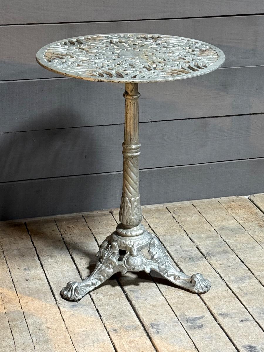 Cast iron bistro table 