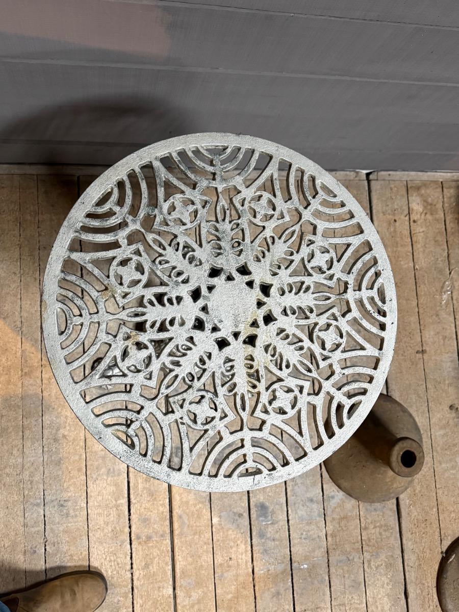 Cast iron bistro table 