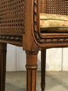 Chaise de bureau en noyer Louis XVI