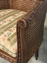 Chaise de bureau en noyer Louis XVI