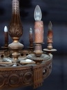 style Chandelier bronze and albast