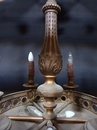 style Chandelier bronze and albast