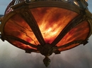 style Chandelier bronze and albast