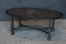 Coffee table style Oval table in iron 20 th century