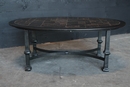 Coffee table style Oval table in iron 20 th century