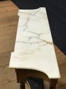 Console marbre dessus